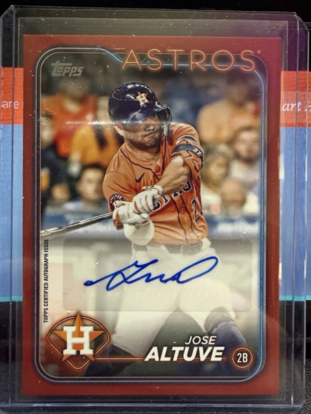 2024 TOPPS UPDATE JOSE ALTUVE ALL STAR GAME AUTO RED /25 SP